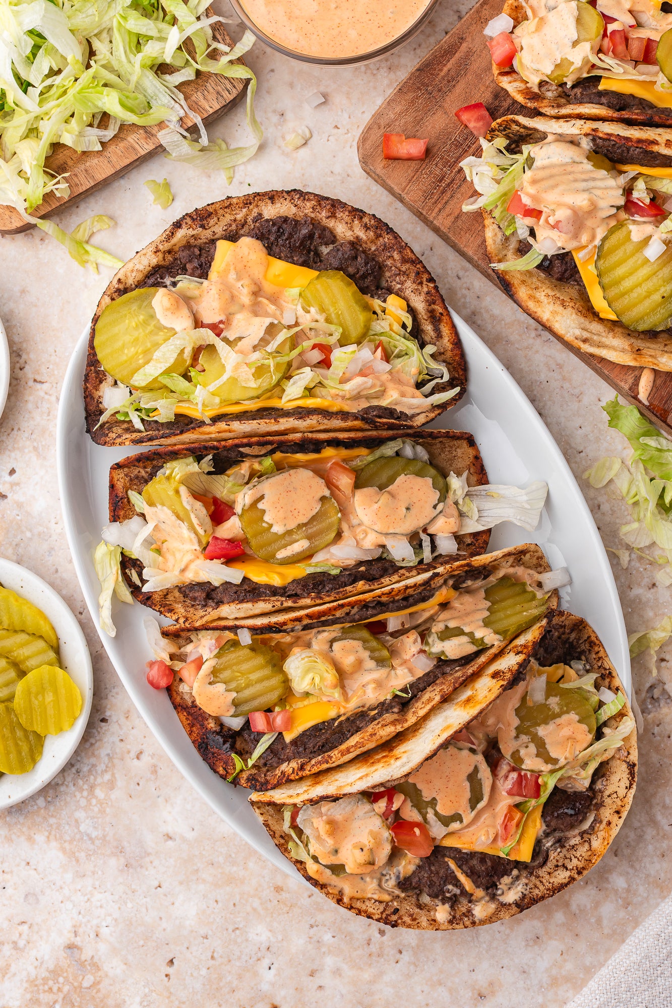 Smash Burger Tacos