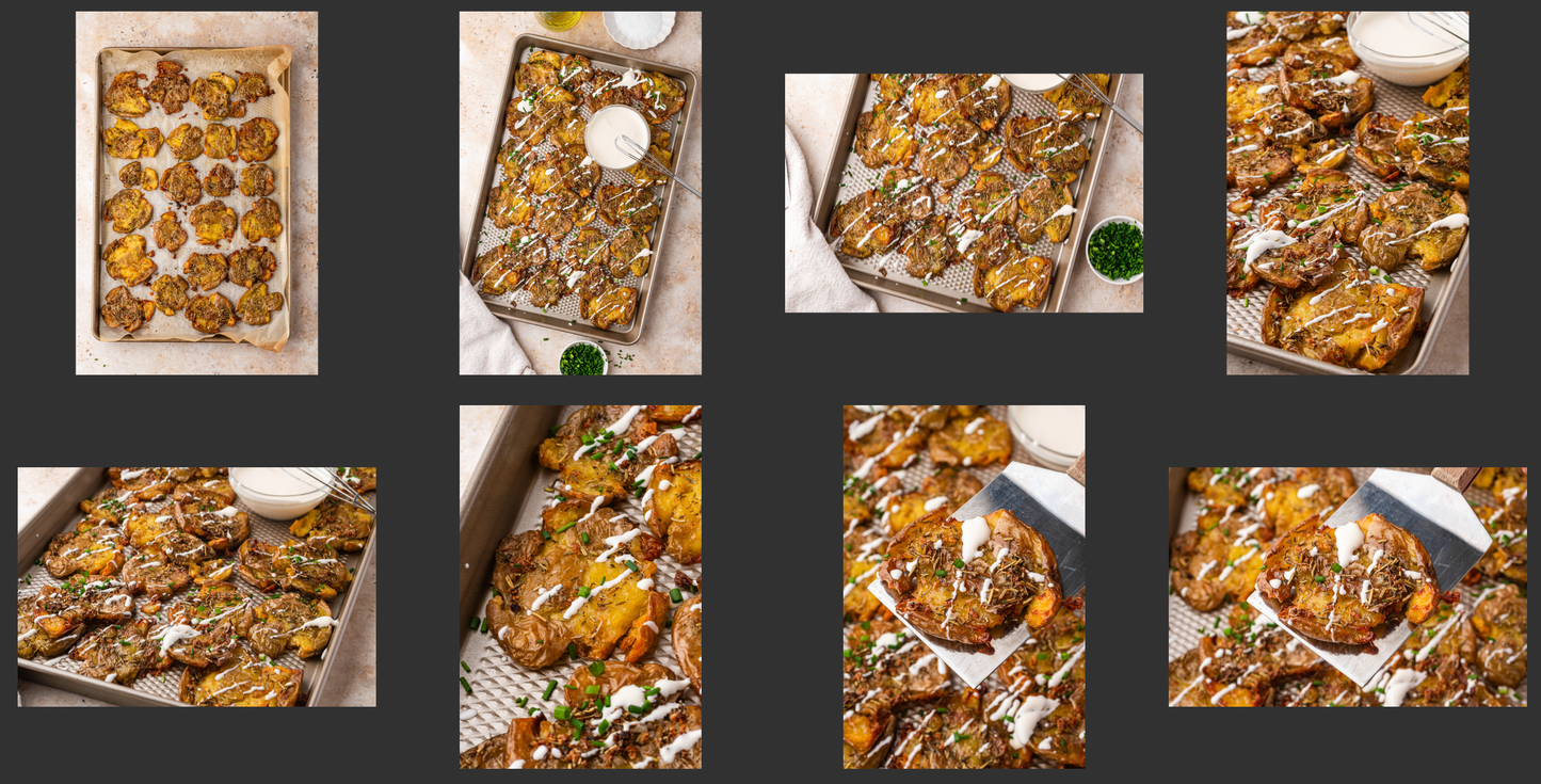 Smashed Roast Potatoes