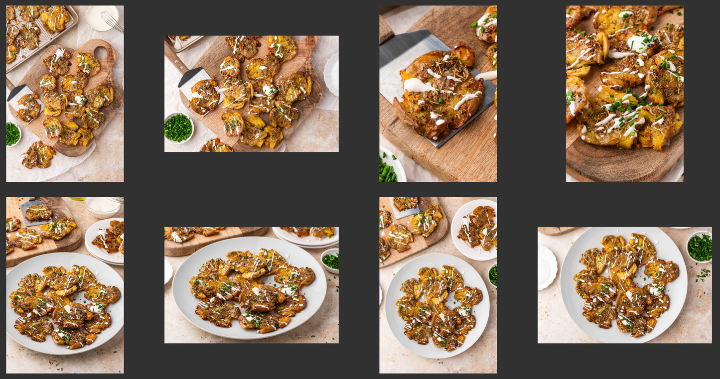 Smashed Roast Potatoes