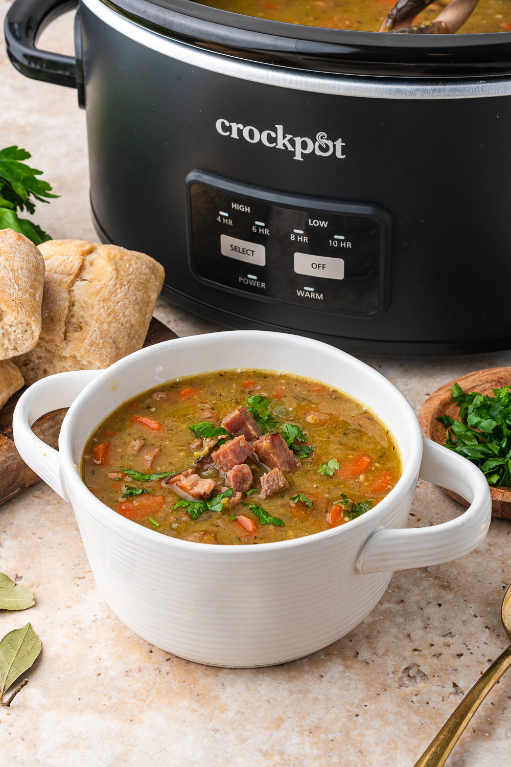 Split Pea and Ham Soup (Slow Cooker)
